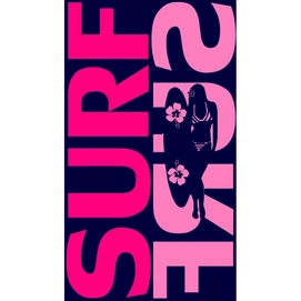 Strandtuch Le Comptoir De La Plage Surf Surf Rosa