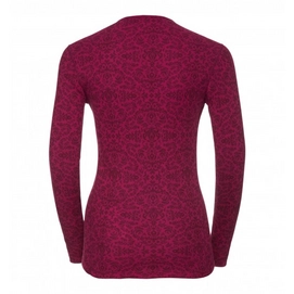 Ondershirt Odlo L/S Crew Neck God Jul Women Magenta Purple