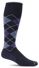 Kompressionsstrümpfe Sockwell Argyle Circulator SW3M Marineblau Herren
