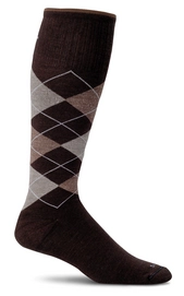 Compressiekousen Sockwell Argyle SW3M Espresso Heren