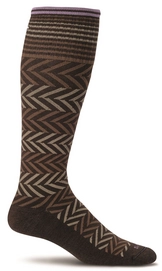 Bas de Contention Sockwell Chevron SW7W Espresso Femmes