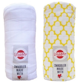Multidoek Lodger Swaddler Hydrofiel Gold White (2-delig)