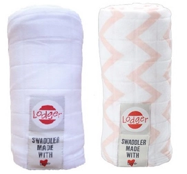 Multidoek Lodger Swaddler Hydrofiel Nude White (2-delig)
