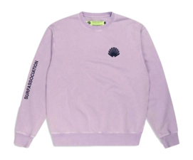 Pull New Amsterdam Surf Association Homme Logo Sweat Lilas-M