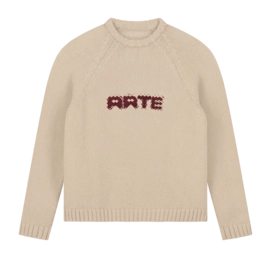 Sweater Arte Antwerp Men Pixel Front Knit Cream