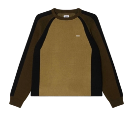 Sweater Obey Men Raglan Crew Neck Mermaid Green Multi