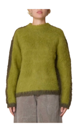 Sweater Obey Women Aura Crew Lime