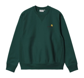 Sweatshirt Carhartt WIP Unisex American Script Dark Fir