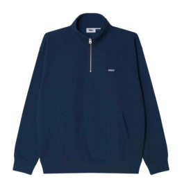 Sweatshirt Obey Men Established Works Bold Mockneck Dark Denim