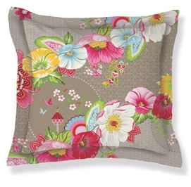 Sierkussen Pip Studio Swinging Flowers Khaki Katoen (45 x 45 cm)