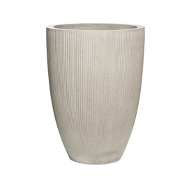 Bloempot Pottery Pots Ridged Ben L Light grey Vertically Ridged 40 x 55 cm