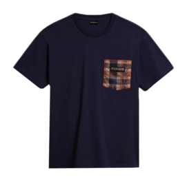 T-Shirt Napapijri x Liberty Homme Candolle B2k Blue Eclipse-S