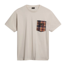 T-Shirt Napapijri x Liberty Homme Candolle NS5 Whitecap Gray