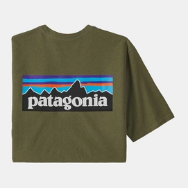 T-Shirt Patagonia Men P-6 Logo Responsibili-Tee Wyoming Green