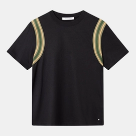 T-Shirt Wood Wood Mens James Rib Detail Black