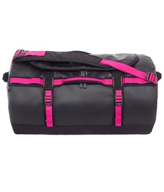 The North Face Base Camp Duffel Black Luminous Pink 2015 Small