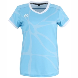 Tennisshirt The Indian Maharadja Women Kadiri Marble Tee Light Blue