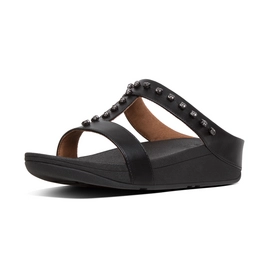 FitFlop Fino™ Treasure Slide Black