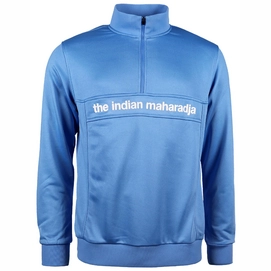 Tennistrui The Indian Maharadja Kids Poly Terry Half Zip IM Blue-Maat 116