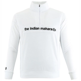 Tennis Sweatshirt The Indian Maharadja Kids Poly Terry Half Zip IM White