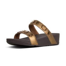 FitFlop Lottie™ Crescent Stud Slide Bronze
