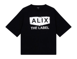 T-Shirt Alix The Label Women Foil Print Black