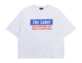 T-Shirt Alix The Label Women Ticket To Adventures Light Grey Melange