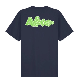 T-Shirt Arte Antwerp Men Blocks Print Navy