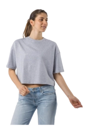 T-Shirt Castelli Women Logo Melange Gray