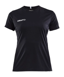 T-Shirt Craft Women Squad Go Jersey Solid Black Ergonomische pasvorm