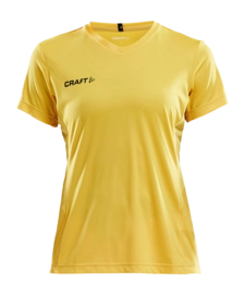 T-Shirt Craft Women Squad Go Jersey Solid Yellow/Blue Ergonomische pasvorm