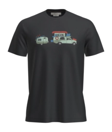T-Shirt Icebreaker Men Merino 150 Tech Lite SS Tee Transportage Black