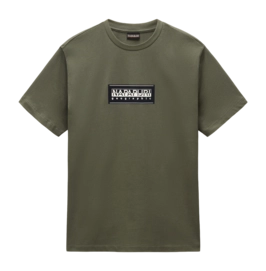 T-Shirt Napapijri Men S-Box Logo SS Tea Leaf