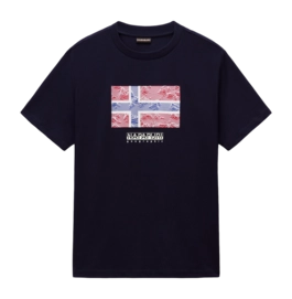 T-Shirt Napapijri Men S-Drapeau SS Blu Marine