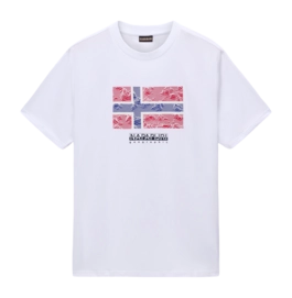 T-Shirt Napapijri Men S-Drapeau SS Bright White