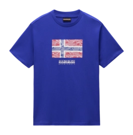 T-Shirt Napapijri Men S-Drapeau SS Royal Blue