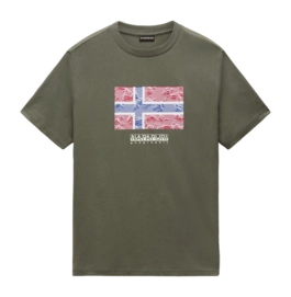 T-Shirt Napapijri Men S-Drapeau SS Tea Leaf