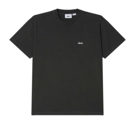 T-Shirt Obey Men Lowercase Pigment Pigment Pirate Black