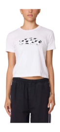 T-Shirt Obey Women English Spot Bunny White