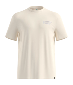 T-Shirt Odlo Men Cotton Blend Unlimited Gardenia Regular Fit