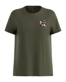 T-Shirt Odlo Women Cotton Blend Odlo Flags Deep Depths Regular Fit