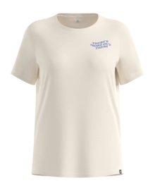 T-Shirt Odlo Women Cotton Blend There's More Out There Gardenia Regular Fit