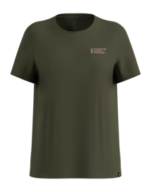 T-Shirt Odlo Women Cotton Blend Unlimited Deep Depths Regular Fit