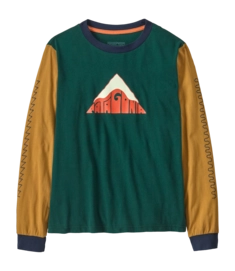 T-Shirt Patagonia Kids L/S Graphic Driftways: Cascade Green