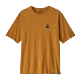 T-Shirt Patagonia Men Cap Cool Daily Graphic Shirt Lands Chouinard Crest: Talon Gold X-Dye