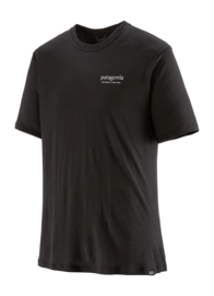 T-Shirt Patagonia Men Cap Cool Merino Blend Graphic Shirt Heritage Header: Black