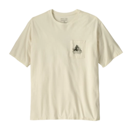 T-Shirt Patagonia Men Chouinard Crest Pocket Responsibili-Tee Birch White