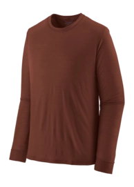 T-Shirt Patagonia Men L/S Cap Cool Merino Blend Shirt Dried Vanilla