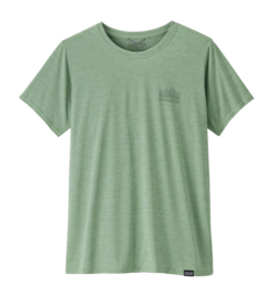 T-Shirt Patagonia Women Cap Cool Daily Graphic Shirt Strataspire: Ellwood Green X-Dye