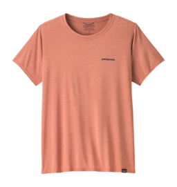 T-Shirt Patagonia Women Cap Cool Daily Graphic Shirt Waters Boardshort Logo Tones: Moment Pink X-Dye